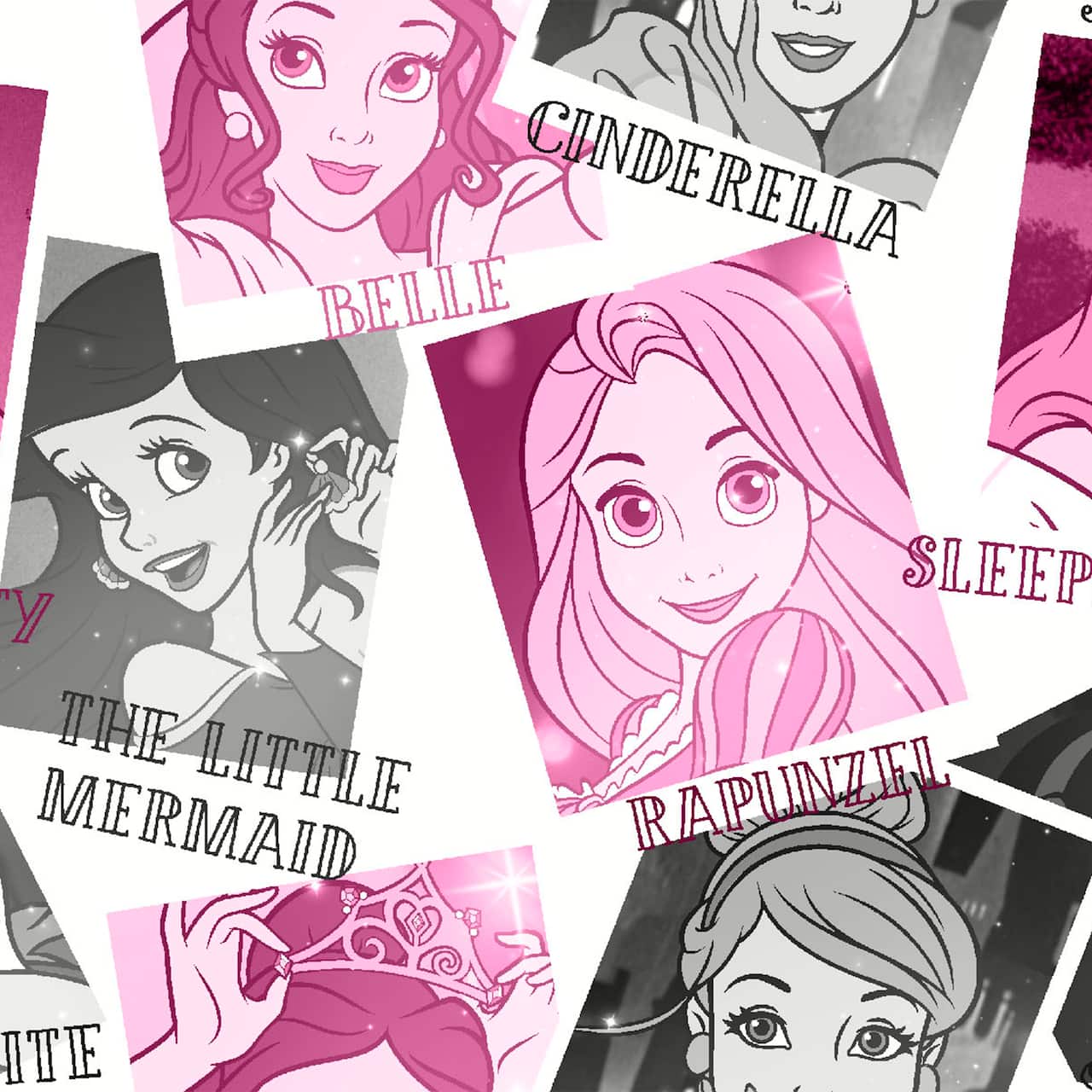 Disney® Princess Photos Cotton & Spandex Fabric